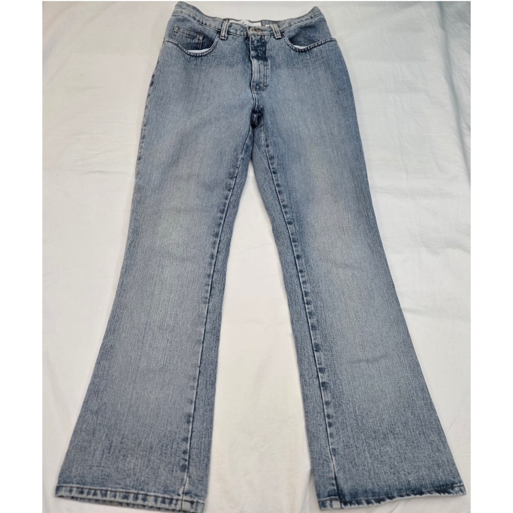 Vintage Express Bleus 5/6 R W29 Flare Jeans  90s 100%‎ Cotton Mid Rise Distress